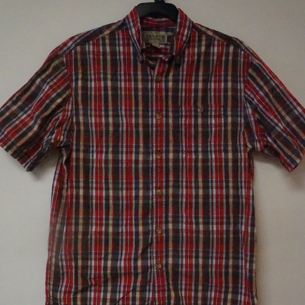 Duluth Trading Mens Plaid Shirt M - Picture 1 of 5